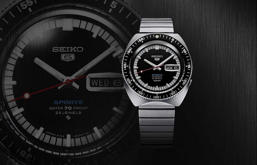 Seiko 5 Sports celebrates 55 years with four new creations paying homage to its origins