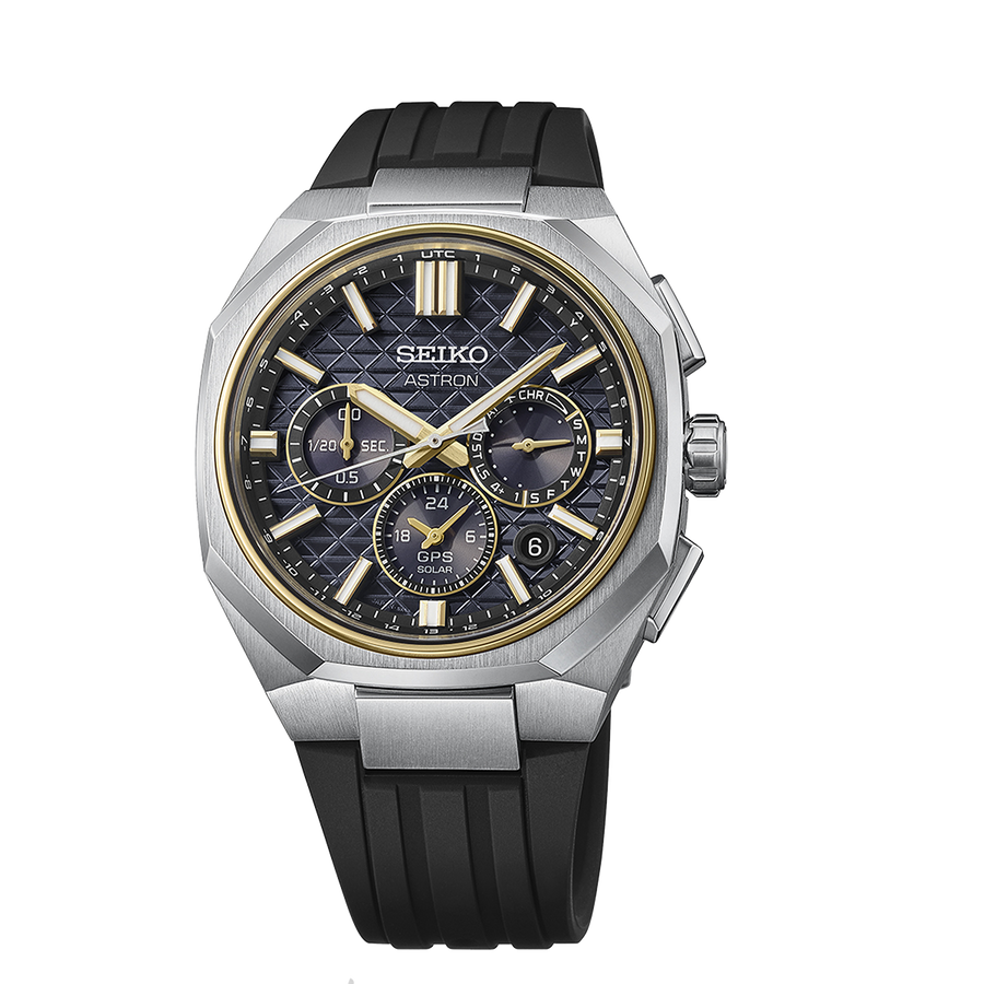 Astron GPS Solar Dual-Time Chronograph in Titanium - HAB003J1