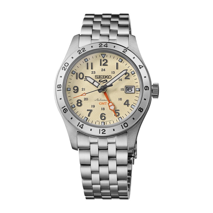 Seiko 5 Sports GMT Desert Sand Dial - HDB002K1