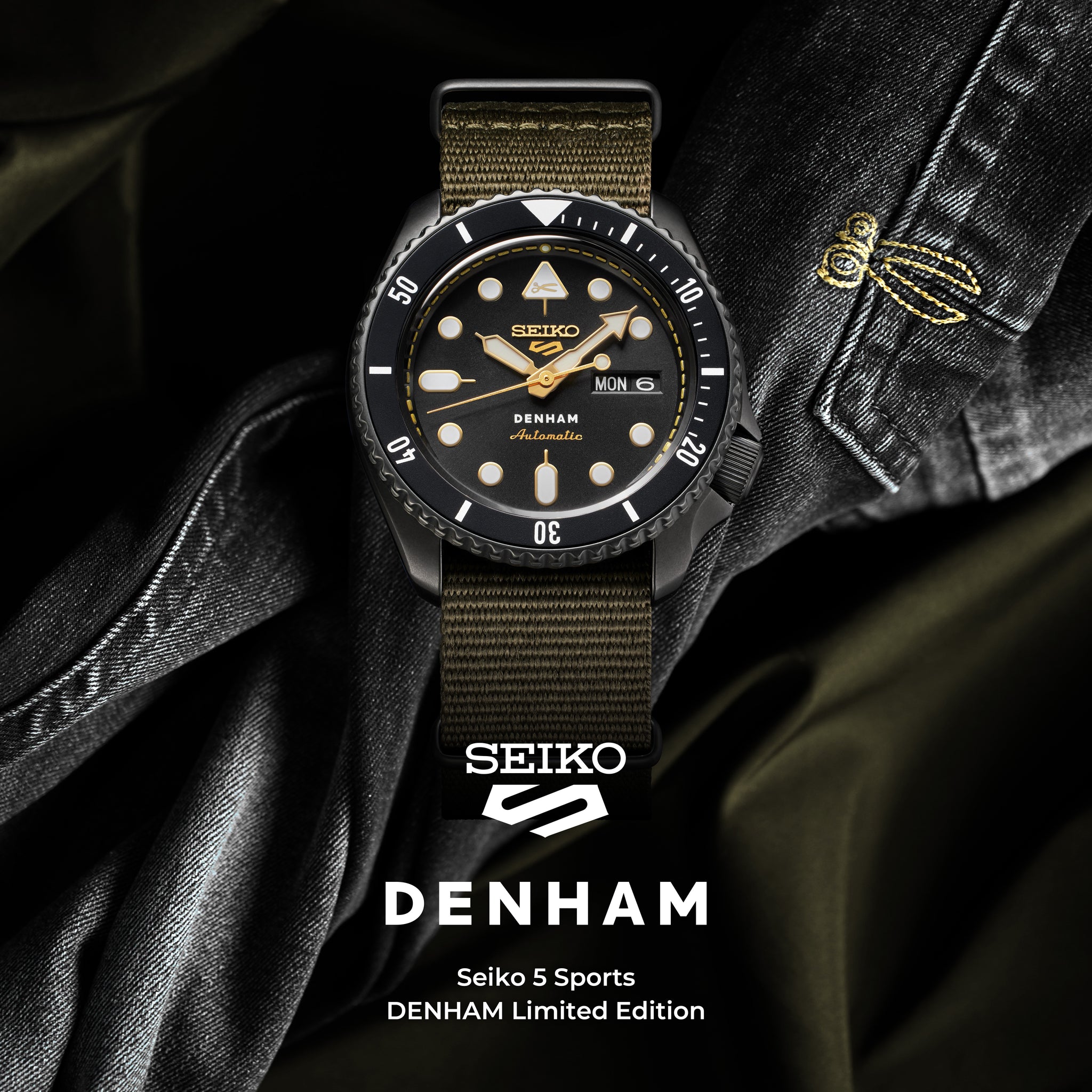 Seiko 5 Sports x DENHAM 'Denim Workwear' II Limited Edition