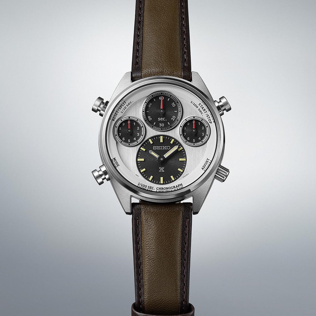 Seiko Prospex Speedtimer Watch SFJ009P1 with Round 42.0 MM Dial Diameter