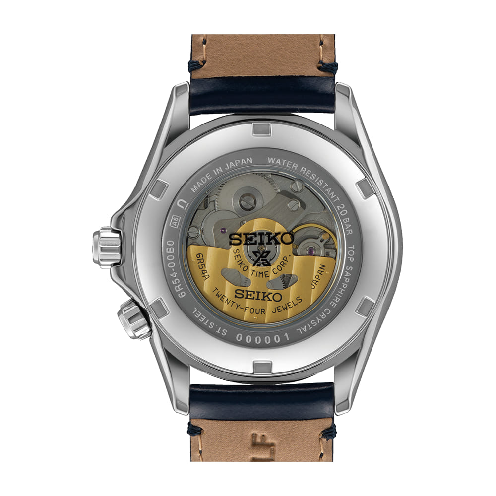 See through Back Case Seiko Prospex Alpinist Mechanical GMT Watch SPB379J1