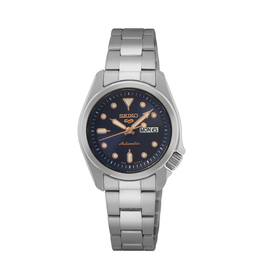 Front View of Seiko 5 Sports Compact Watch SRE003K1