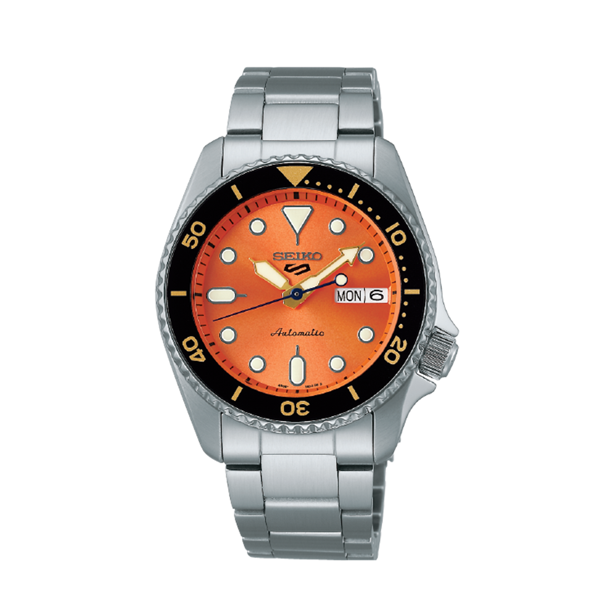 Seiko 5 sports deals orange