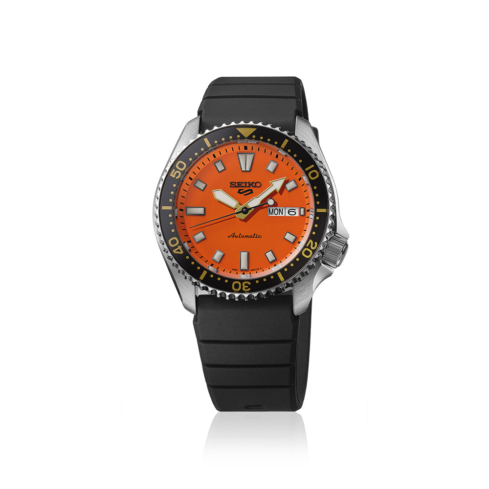 Seiko 5 Sports SKX Redux In Daichi Orange Mens Watch SRPL89K1