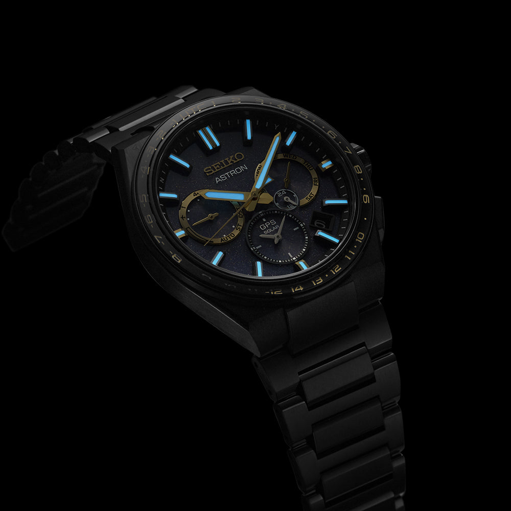 Seiko Astron Morning Star 5X53 Solar GPS Limited Edition Watch With Sparkling Blue Dial