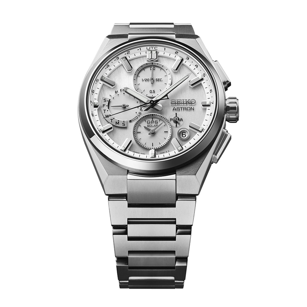 Seiko Astron GPS Solar 5X Chronograph White Watch SSH159J1