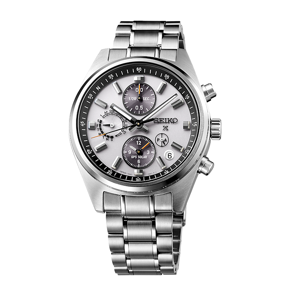 Prospex GPS Solar Chronograph White Silver Watch SSH165J1