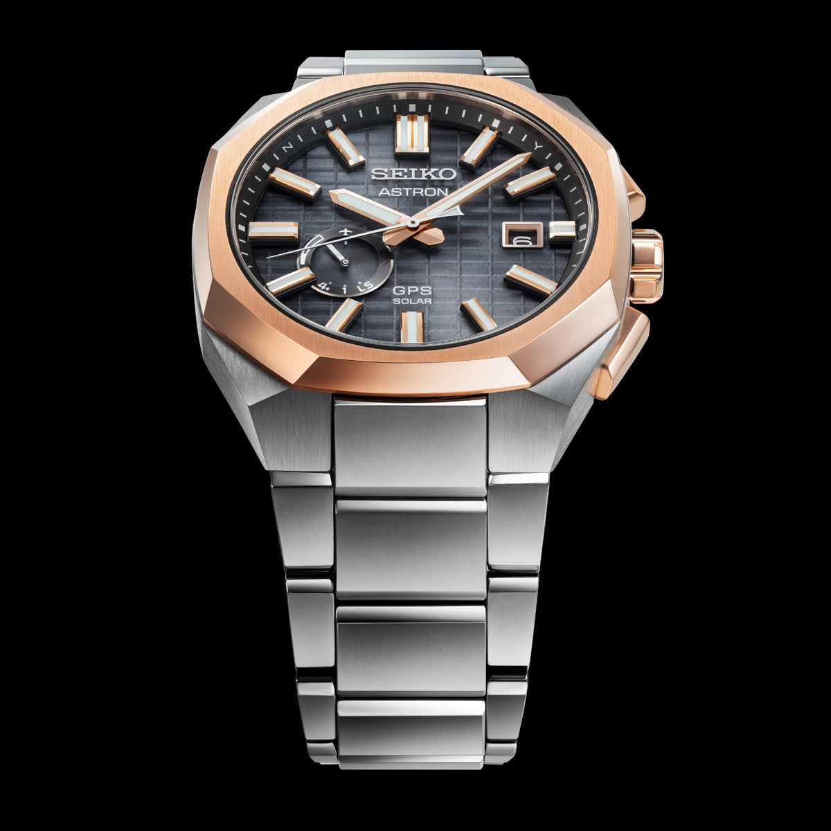 Seiko Astron Rose Gold Crystal Box GPS Solar Watch SSJ014J1