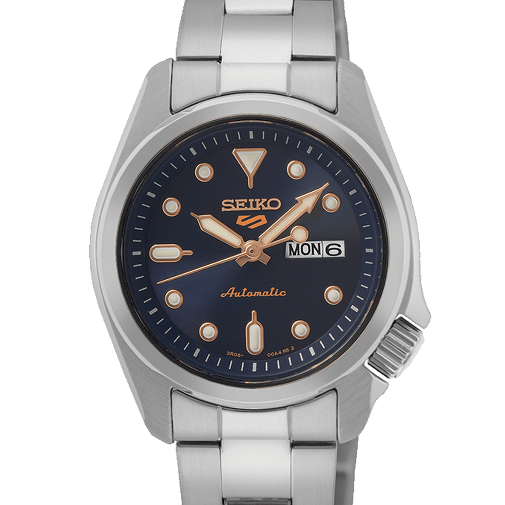 Close View of Seiko 5 Sports Compact Watch SRE003K1