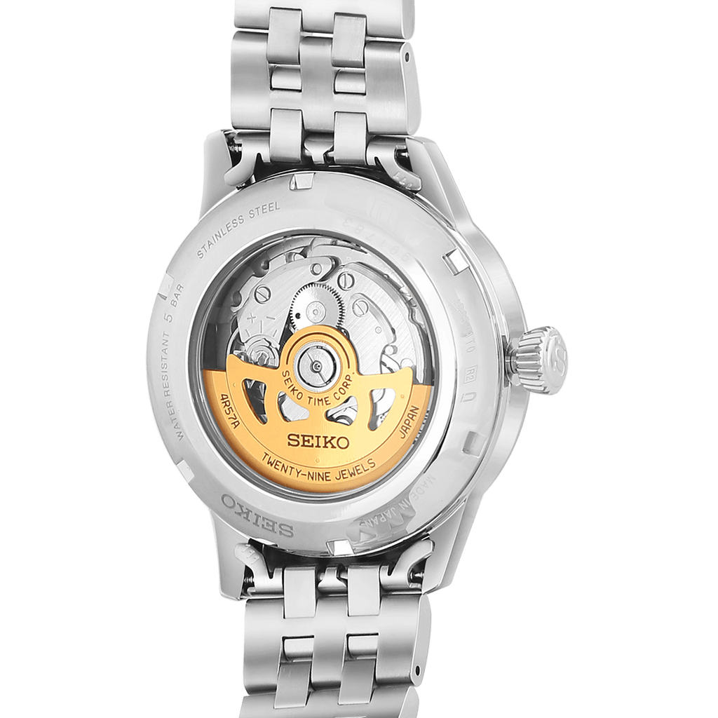 Seiko Presage Automatic Watch SRPB41J1 with See Through Back Case