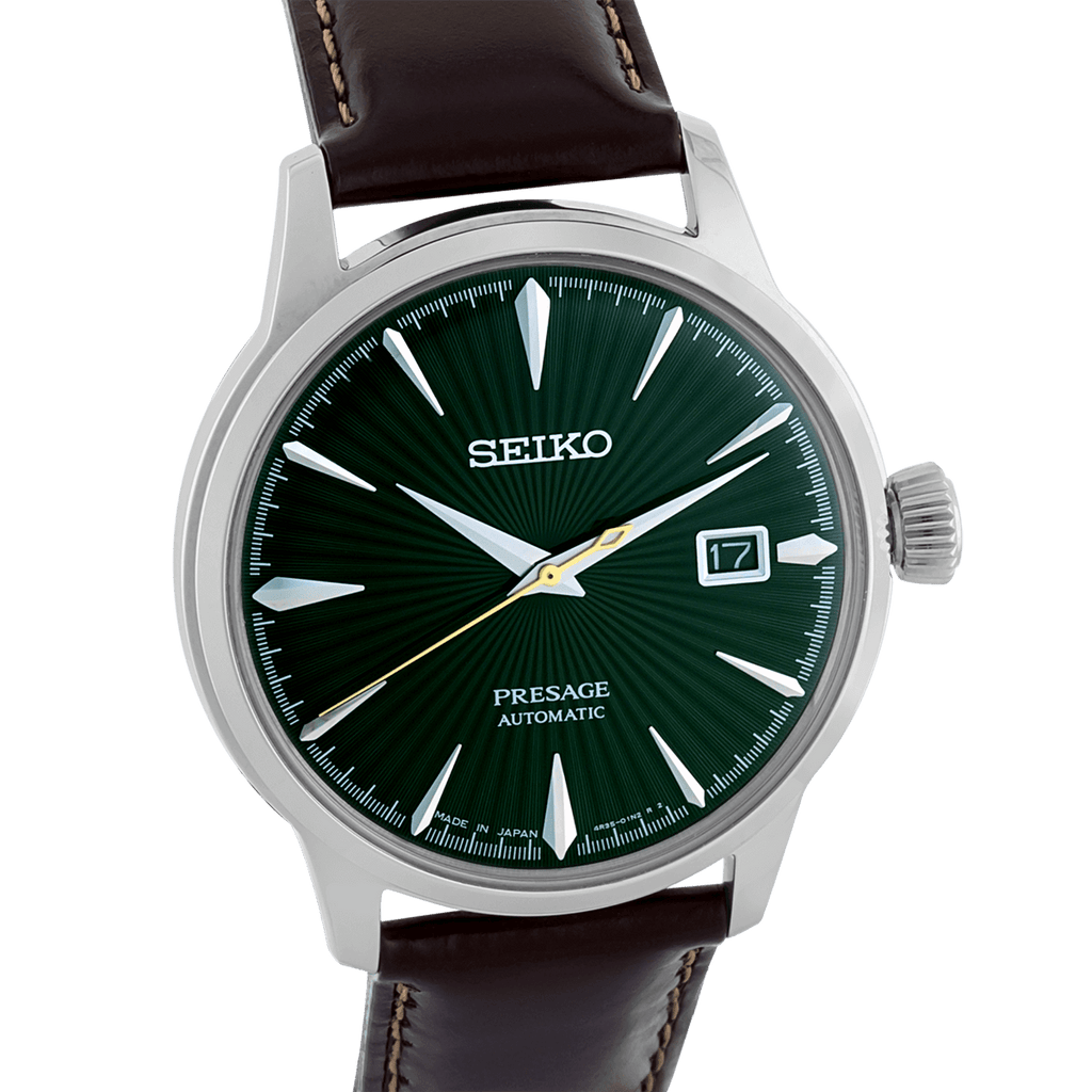 Seiko Presage Automatic Watch SRPD37J1 with 40.5 mm Round Green Dial