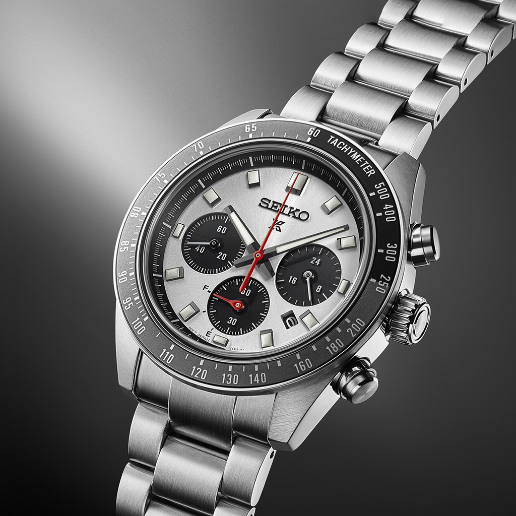 Seiko Prospex Speedtimer Go Large Solar Chronograph Watch SSC911P1 with Case Diameter of 41.4 mm