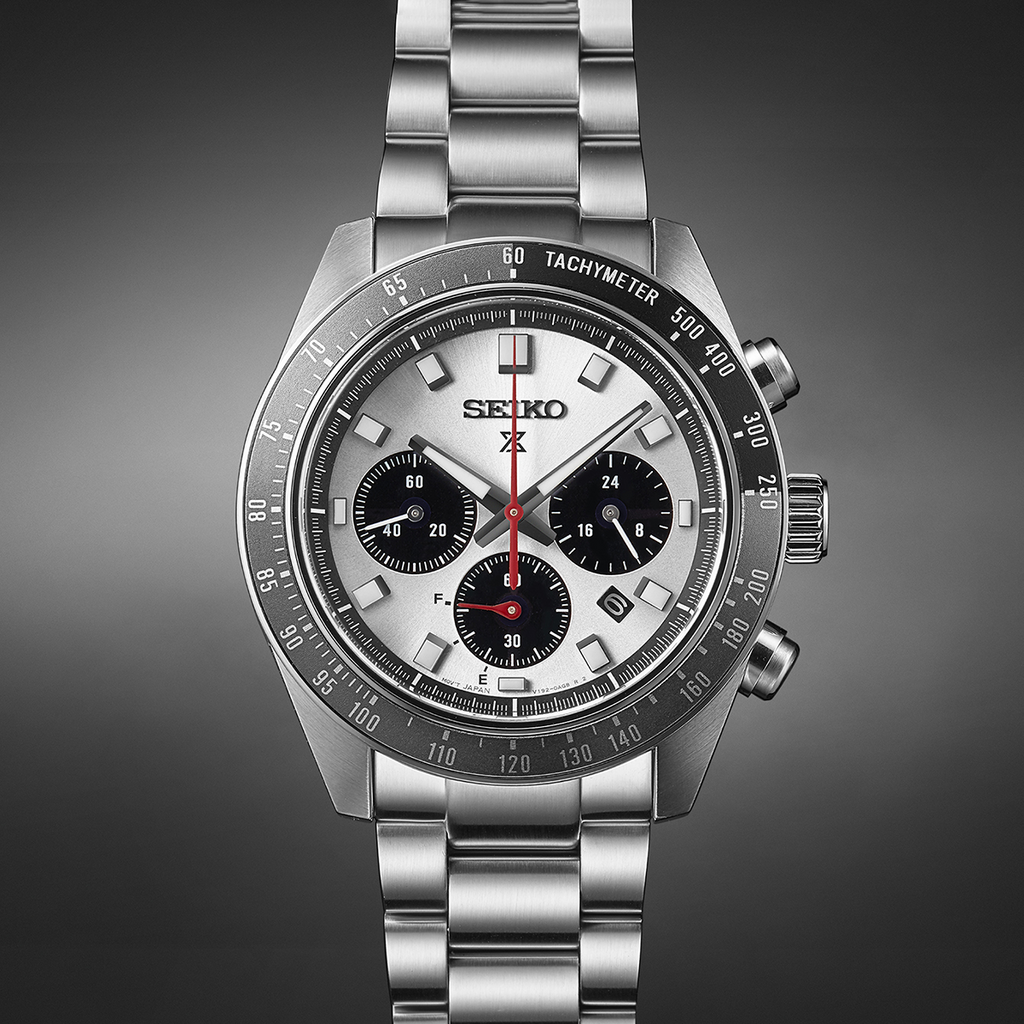 Seiko Prospex Speedtimer Go Large Solar Chronograph Watch SSC911P1 with Stainless Steel Band